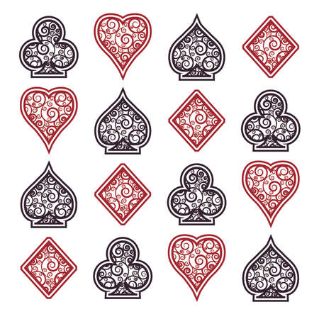 Poker seamless background, vector illustrationのイラスト素材