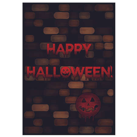 Happy halloween blood wallpaper, vector illustrationのイラスト素材
