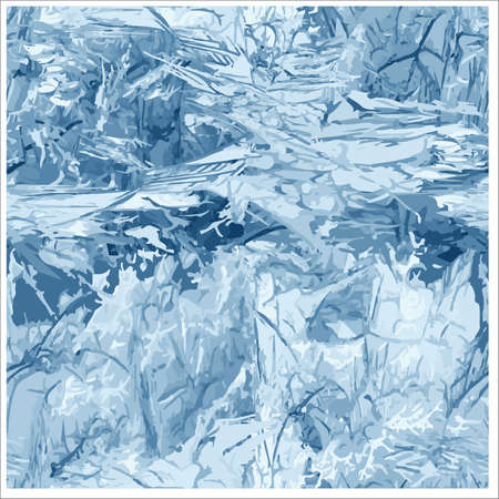 Frozen seamless pattern, vector illustrationのイラスト素材