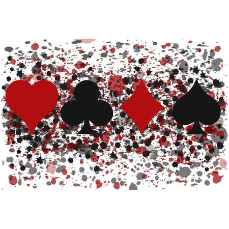 Casino poker wallpaper, vector illustrationのイラスト素材