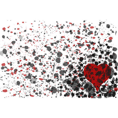 Casino poker heart background, vector illustrationのイラスト素材