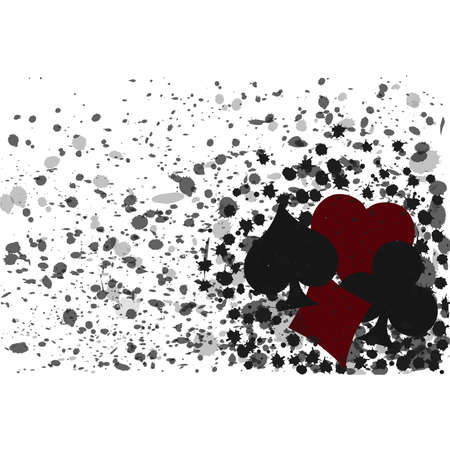 Casino background with pokers element, vector illustrationのイラスト素材