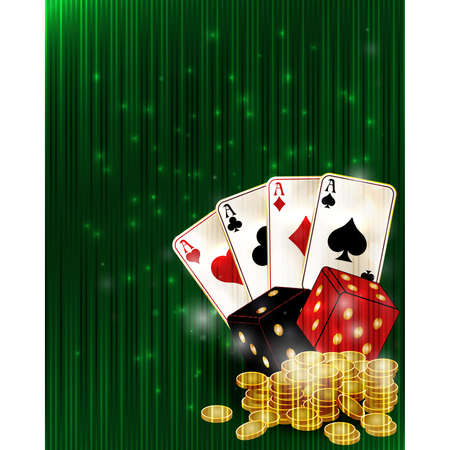 Poker casino vip background, vector illustrationのイラスト素材
