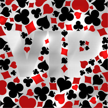 Vip card, casino poker background, vector illustrationのイラスト素材