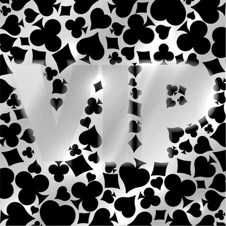 Vip poker casino card, vector illustrationのイラスト素材