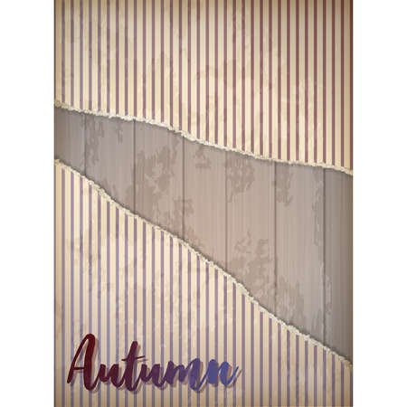 Autumn invitation wallpaper, vector illustrationのイラスト素材