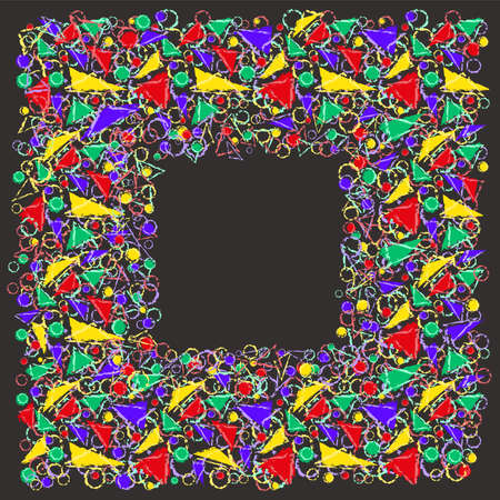Geometric abstract frame, vector illustrationのイラスト素材