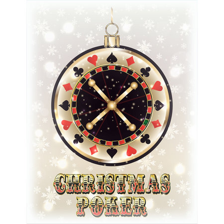 Christmas casino banner, New year, vector illustrationのイラスト素材