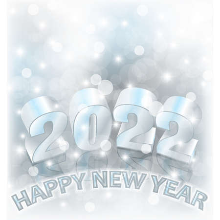 Happy New 2022 year VIP card 3d, vector illustrationのイラスト素材