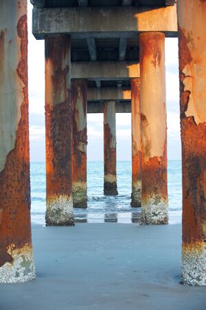 Corroded pierの写真素材