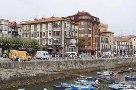 Harbor of Castro Urdiales, Cantabria, Spainのeditorial素材