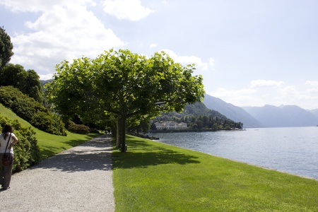 Villa Melzi Gardens, in Bellagio, one of the villages of the Como Lakeの写真素材