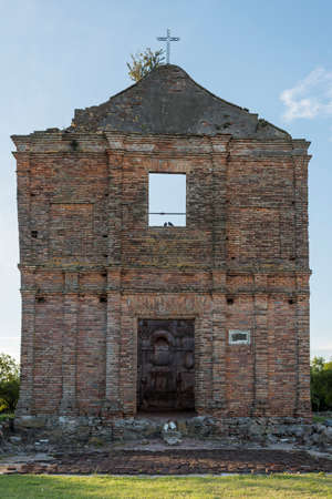 Carmelo, Colonia / Uruguay; Dec 27, 2018: Ruins of an ancient Jesuit church and mission in the...