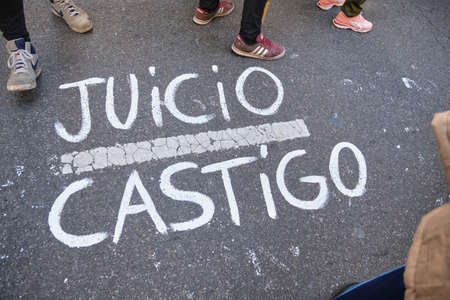 Buenos Aires, Argentina; March 24, 2022: National Day of Remembrance for Truth and Justice. Words...