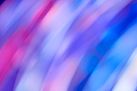 Abstract blue, purple, lilac and pink blur background, dynamic fluid dreamy design.の写真素材
