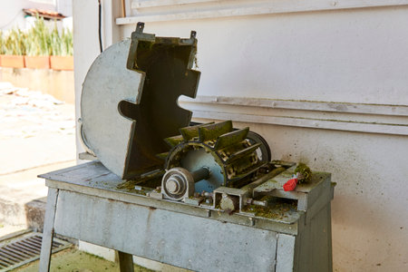 Barichara, Santander, Colombia; November 25, 2022: Workshop where handmade paper is made with natural fibers. Equipment used as part of the manufacturing process.のeditorial素材