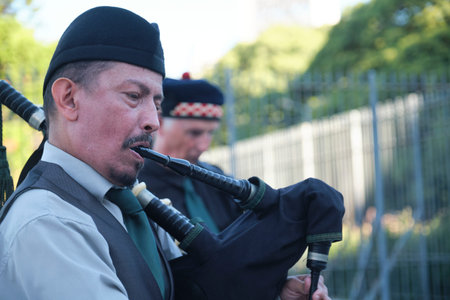 March 15, 2026; Buenos Aires, Argentina: St. Patrick's Day celebration. The Argentine Navy Band, the...