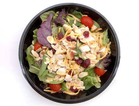 A healthy fast food salad. (Isolated, 12MP camera)の写真素材