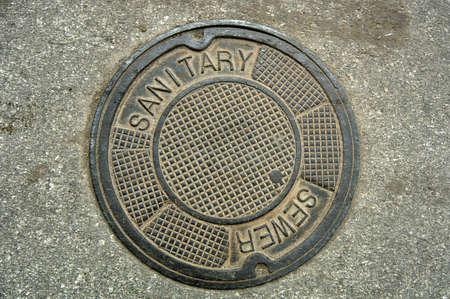 Manhole cover (12MP camera).の写真素材