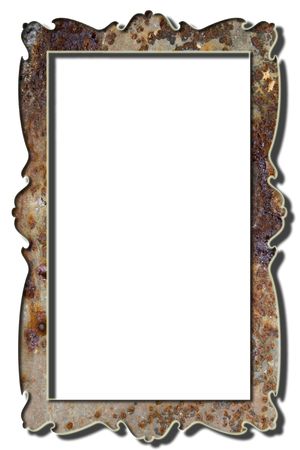 Digital art work of old frameの写真素材