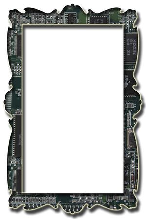 Digital frame from computer chipの写真素材