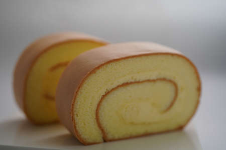 Low angle front view Baumkuchen close-upの写真素材