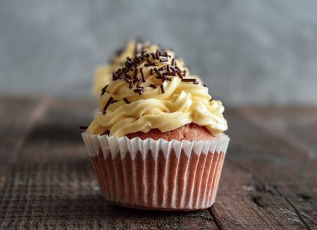 Cupcakes Dessert Background- Food Photographyの写真素材