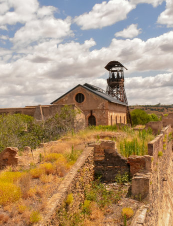 Reunion mines. Villanueva del R?o y Minas, Sevilleのeditorial素材