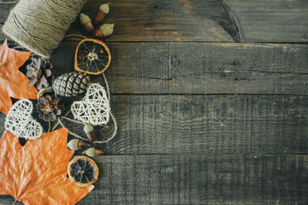 Autumn Background - Autumn leaf and ornament background