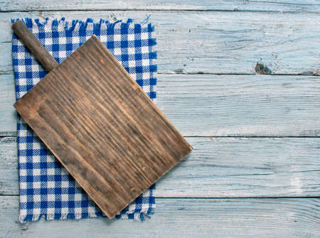 Kitchen Cloth on wood Close Upの写真素材