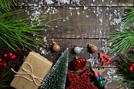 Christmas Ornaments Background Photographyの写真素材