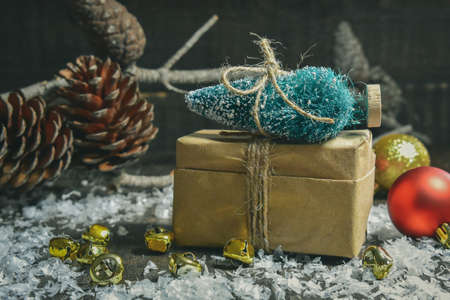 Christmas Ornaments Backgroundの写真素材