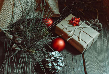 Christmas Ornaments Backgroundの写真素材