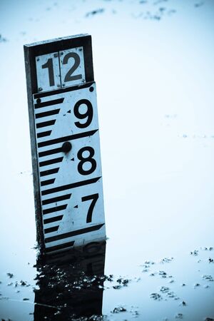 Flooding meterの写真素材