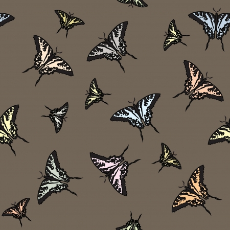 Butterfly seamless pattern  のイラスト素材