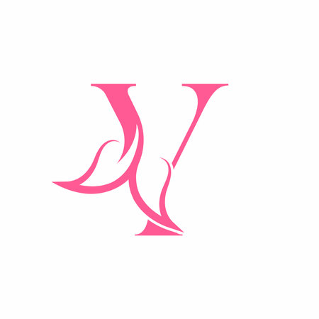 Letter Y logo icon design template elements. Initials letter Y logoのイラスト素材