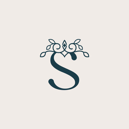 Letter S logo icon design template elements. Suitable for beauty salon, spa, boutique, hotel, jewelry, fashion industry.のイラスト素材