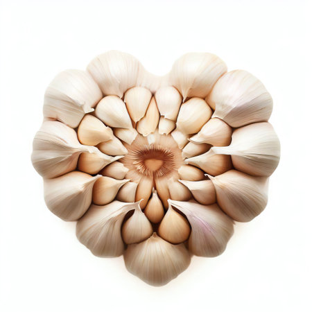 Garlic isolated on white background. Clipping path included. 3d illustrationの素材