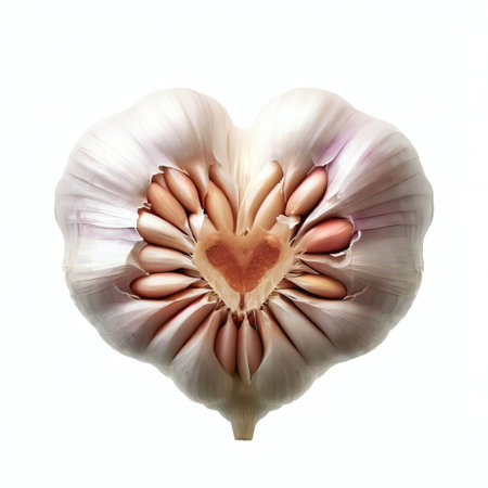 Garlic isolated on white background. Clipping path included for easy extraction.の素材
