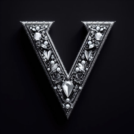 Luxury diamond frame on a black background. Fashion photo.の素材