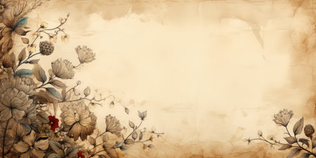 Vintage floral backgroundの素材