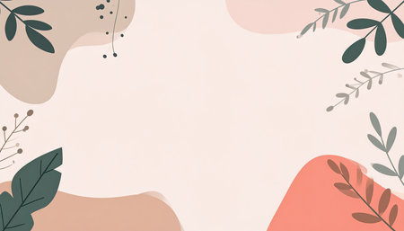 Floral Abstract Backgroundの素材