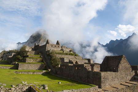 The incan ruins of Machu picchu, Peruの写真素材