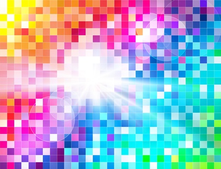 Abstract Spectrum Mosaicのイラスト素材