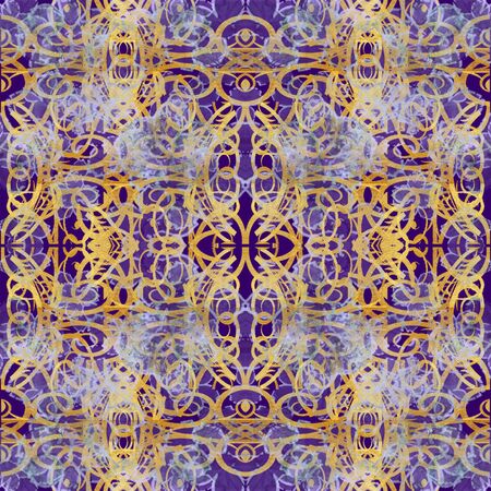 picture blue and gold motifs