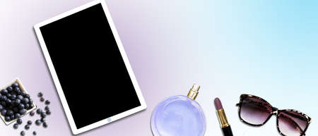 Tablet in elegant composition