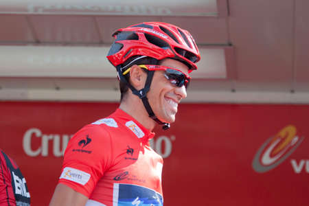 Spanish champion Alberto Contador has won the 2012 edition of the Vueltaのeditorial素材