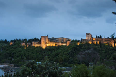 View of the alhambra palaceのeditorial素材