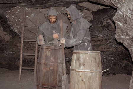 WIELICZKA POLAND: January 03, 2013: Wieliczka Salt Mine located in the town of Wieliczka in southern Poland, lies within the Krakow metropolitan area as one of the worlds oldest salt mines in operation.のeditorial素材