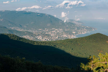 View of Yalta from Mount Ai-Petri. Crimea, Russia.
